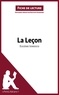 Baptiste Frankinet - La leçon de Eugène Ionesco - Fiche de lecture.