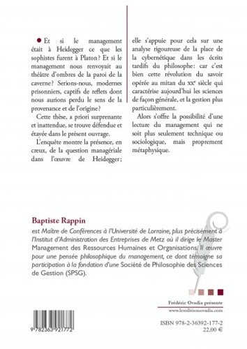 Heidegger & la question du management. Cybernétique, information & organisation à l'époque de la planétarisation