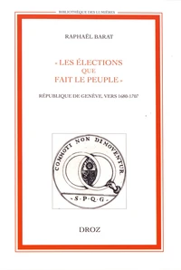 "Les élections que fait le peuple"