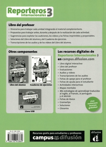 Reporteros internacionales 3. Libro del professor