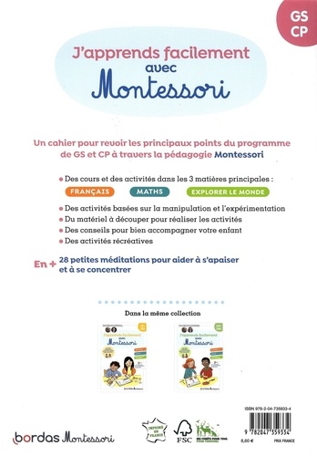 J'apprends facilement avec Montessori GS-CP