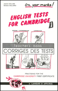 English tests for Cambridge.