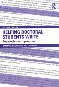 Barbara Kamler et Pat Thomson - Helping Doctoral Students Write - Pedagogies for supervision.