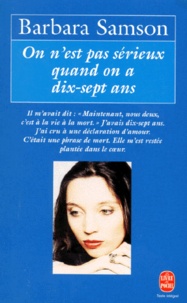 Télécharger des livres sur ipad gratuitement On n'est pas sérieux quand on a dix-sept ans  - Document in French MOBI