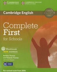 Barbara Thomas - Complete First for Schools - Workbook with Answers. 1 CD audio