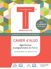 Algorithmique et programmation en Python Tle spécialité