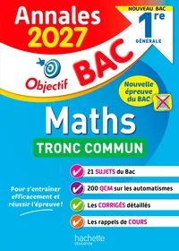 Maths Tronc commun 1re générale