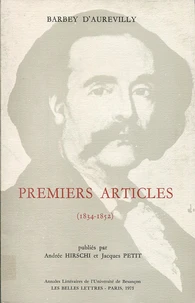 Premiers articles, 1834-1852