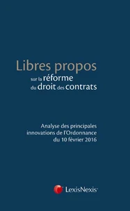 Libres propos sur la réforme du droit des contrats