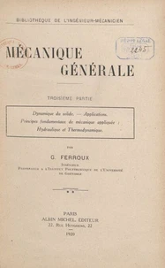 Mécanique générale