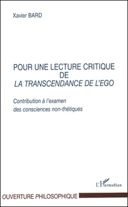 Pour une lecture critique de La Transcendance de l'Ego.