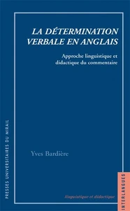 La détermination verbale en anglais