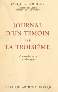 Journal d'un témoin de la Troisième