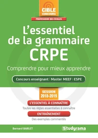 L'essentiel de la grammaire CRPE