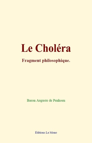 Le Choléra. Fragment philosophique