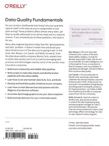 Data Quality Fundamentals. A Practitioner's Guide to Building Trustworthy Data Pipelines