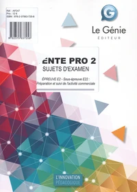 Vente Pro 2 épreuve E2 sous-épreuve E22 : préparation et suivi de l'activité commerciale
