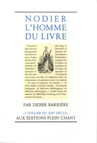 Nodier l'homme du livre