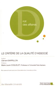 Le critère de la qualité d'associé