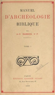 Manuel d'archéologie biblique (1)
