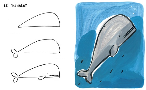 Facile de dessiner les animaux de l'océan