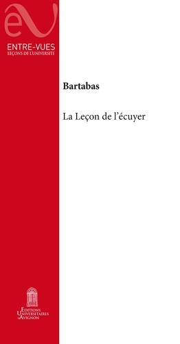 La leçon de l'écuyer