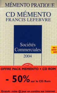 Barthélémy Mercadal et Philippe Janin - Sociétés commerciales 2004 Pack livre + CD-ROM.