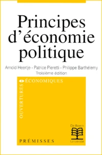 Principes D'Economie Politique. 3eme Edition