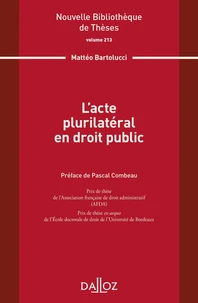 L'acte plurilatéral en droit public