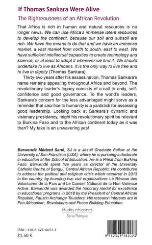 If Thomas Sankara were alive. The Righteousness of an African Revolution - Occasion