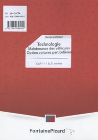 Technologie Maintenance des véhicules Option voitures particulières CAP 1re & 2e années