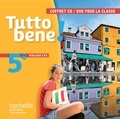 Ivan Aromatario et Patrice Tondo - Italien 5e LV2 Tutto bene !. 1 DVD + 2 CD audio