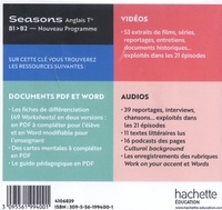 Anglais Tle B1>B2 Seasons  Edition 2020 -  avec 1 Clé Usb