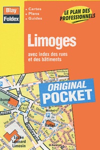  Blay-Foldex - Limoges - Avec index des rues et des bâtiments.