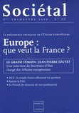 Jean-Pierre Jouyet et Jean-Marc Daniel - Sociétal N° 60, Avril 2008 : Europe : que veut la France ?.