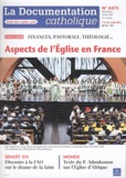 Jean-François Petit - La documentation catholique N° 2473 ; 7 et 21 ao : Aspects de l'Eglise en France.
