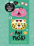  Collectif - Ani masks - 6 masques en papier à décorer avec des stickers fluo.