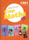 Roland Charnay et Bernard Anselmo - Mathématiques CM1 Cap Maths - Manuel + Cahier de Géométrie + Le dico-maths.