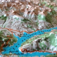 Alpes Centrales Vanoise. Carte en relief 1/250 000