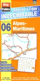  Blay-Foldex - Alpes-Maritimes - 1/180 000 Carte Administrative et Routière.