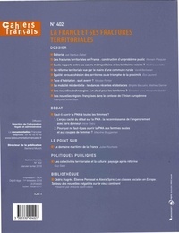 Cahiers français N° 402, janvier-février 2018 La France et ses fractures territoriales