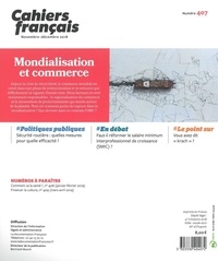Cahiers français N° 407, 2018 Mondialisation et commerce