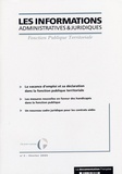  Anonyme - Les informations administratives et juridiques N° 2, Février 2005 : La vacance d'emploi et sa déclaration dans la fonction publique territoriale.