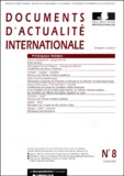  Ministère Affaires Etrangères - Documents D'Actualite Internationale N° 8 / 15 Avril 2001.