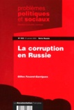 Gilles Favarel-Garrigues - Problemes Politiques Et Sociaux N° 833 14 Janvier 2000 : La Corruption En Russie.
