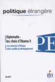  IFRI - Politique étrangère N° 2-13 : Les choix d'Obama.