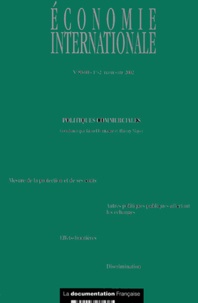 Lionel Fontagné et Thierry Mayer - Economie internationale N° 89-90 1er semestr : Politiques commerciales.