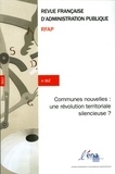  ENA - Revue française d'administration publique N° 162 : Les communes nouvelles.