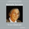Nathalie Sarraute - Tu ne t'aimes pas.