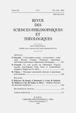  Vrin - Revue des sciences philosophiques et théologiques N° 2018/4 : .